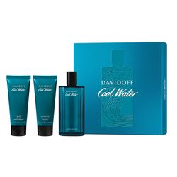 Set Davidoff Cool Water EDT x 125 ml + Shower Gel x 75 ml + After Shave x 75 ml