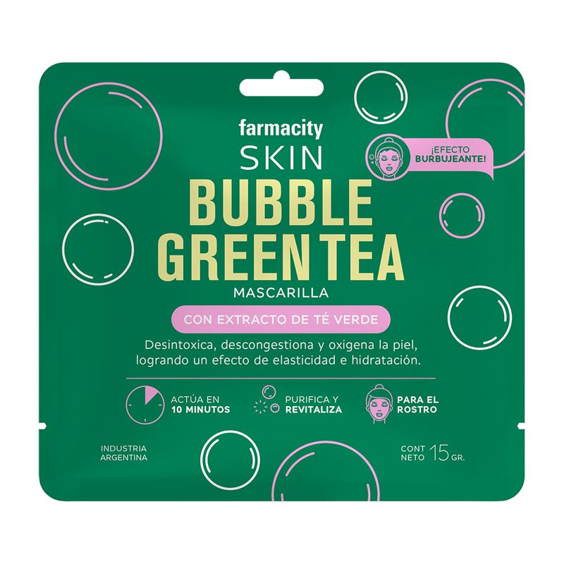 mascarafacialfarmacityskinbubblegreentea