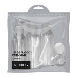 Kit Studio 9 Recipientes para Viaje x 5 un