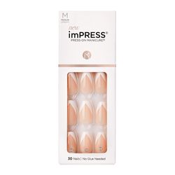 Uñas Postizas Press on imPRESS Manicure Medium Coffin So French