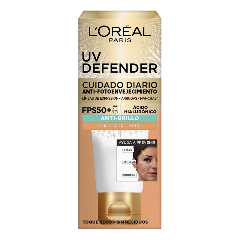 crema-facial-loreal-paris-uv-defender-anti-brillo-fps-50-x-60-ml