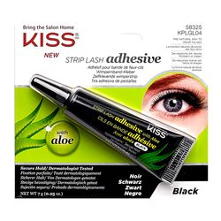 Adhesivo para Pestañas Kiss Aloe Vera Glue Black