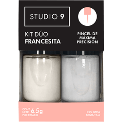 Kit Dúo de Esmaltes para Uñas Studio 9 Francesitas x 13 g