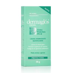 Crema Protectora Facial Dermaglós Hidratante Matificante x 50 g