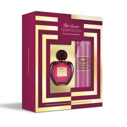 Set Banderas Her Secret Temptation EDT x 80 ml + Deo x 150 ml