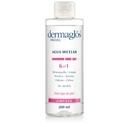 Agua Micelar Dermaglós 6 en 1 x 200 ml