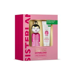 Cofre Benetton Sisterland Pink Raspberry EDT x 80 ml + Body Lotion x 75 ml