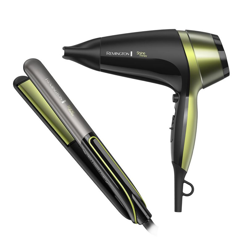 combo-remington-planchita-secador-shine-therapy-s12a-d13a