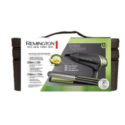 Combo Remington Planchita + Secador Shine Therapy S12a-d13a