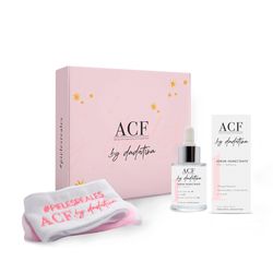 Kit ACF by Dadatina: Toallita Desmaquillante Ecológica Reutilizable + Vincha de Toalla Bordada + Serúm Humectante x 30 ml