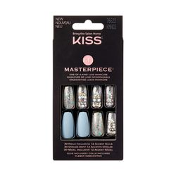 Uñas Postizas Glue On Kiss Masterpiece Nails Over The Top Long