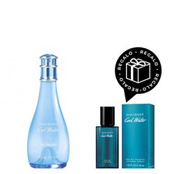 EDT Davidoff Cool Water Woman x 100 ml + EDT Cool Water Men x 40 ml de Regalo