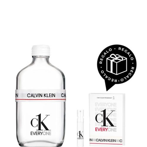 EDT Calvin Klein Everyone Unisex x 200 ml + EDT Calvin Klein Everyone Unisex x 1,2 ml Regalo por Compra
