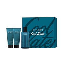 Set Davidoof Cool Water EDT x 125 ml + Gel de Ducha x 75 ml + After Shave x 75 ml