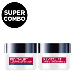 Combo L'Oréal París Revitalift Acido Hialurónico Crema Día x 50 ml + Crema Noche x 50 ml