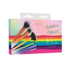 Set de Brochas Fascino Rainbow x 6 un