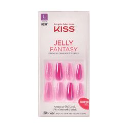 Uñas Postizas Glue On Kiss Jelly Fantasy Nails Jelly Baby Long