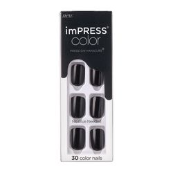 Uñas Postizas Press on imPRESS Color All Black