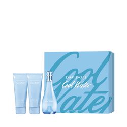 Set Davidoff Cool Water Woman Edt x 100 ml x + Body Lotion 75 ml + Shower Gel x 75 ml