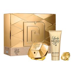 Set Rabanne EDP Lady Million x 80 ml + Body Lotion 100 ml + EDP x 10 ml