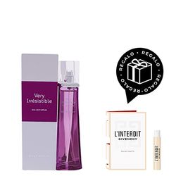 EDP Givenchy Very Irresistible x 75 ml + Muestra EDT Givenchy L'interdit x 1 ml