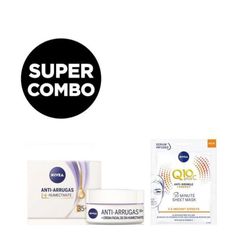 Combo Nivea Crema Facial Antiarrugas Humectante +35 + Máscara Facial