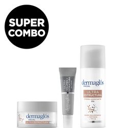 Kit Facial Dermaglós Ultra Estructura Día Noche Ojos