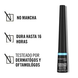 Delineador de Ojos Líquido Rimmel Exaggerate Glossy Black x 2,5 ml