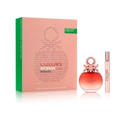 Estuche Benetton EDP Colors Woman Rose Intenso x 80 ml + EDP x 10 ml