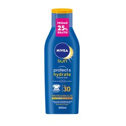 Protector Solar Humectante en Loción Nivea Sun Protect & Hydrate Fps 30 x 400 ml