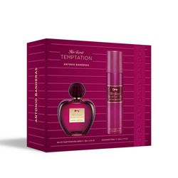 Set Banderas EDT Secret Temptation x 80 ml + Deo x 150 ml