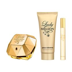 Set Rabanne Lady Million EDT x 80 ml + Body Lotion x 100 ml + EDT x 10 ml