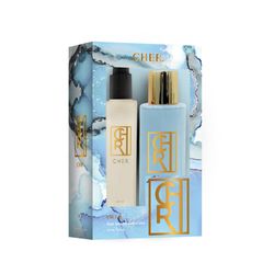 Set Cher Iris Body Splash x 200 ml + Body Lotion x 200 ml