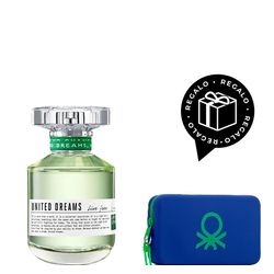 EDT Benetton United Dream Live Free x 80 ml + Neceser Antonio Banderas Regalo por Compra