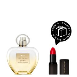 EDT Banderas Her Golden Secret x 80 ml + Lápiz Labial Banderas Secret Red Regalo por Compra