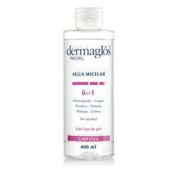 Agua Micelar Dermaglós 6 en 1 x 400 ml