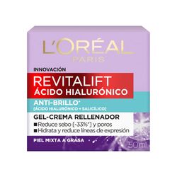 Gel Crema L'Oréal Paris Revitalift Ácido Hialurónico x 50 ml