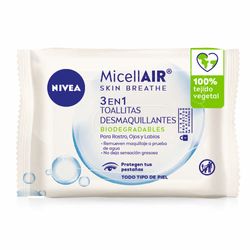 Toallitas Desmaquillantes Nivea MicellAir x 25 un