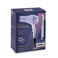 Set Atma Titanium 4020 Secador + Planchita de Pelo