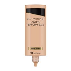 Base de Maquillaje Max Factor Lasting Performance Foundation 105 Soft Beige x 35 ml