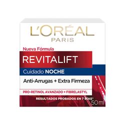 Crema L'Oreal París Antiarrugas Revitalift Noche x 50 g