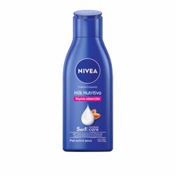 Crema Corporal Hidratante Nivea Milk Nutritiva Botella x 125 ml