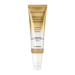 Base de Maquillaje Max Factor Miracle Second Skin Hydrate Foundation x 30 ml