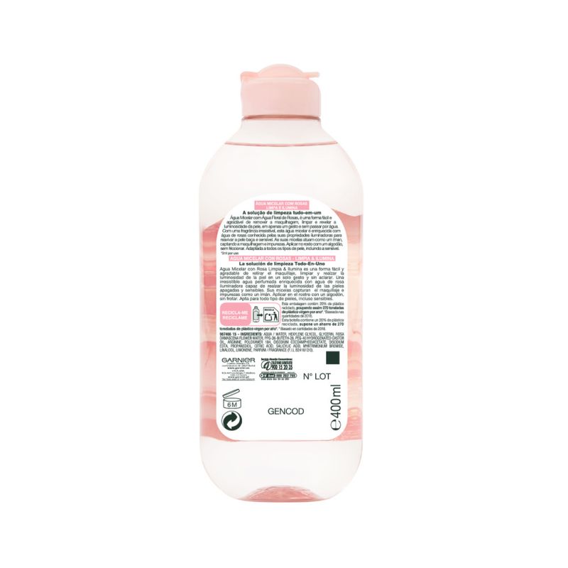 Agua Micelar Garnier Skin Active x 400 ml