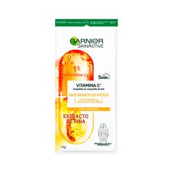 Ampolla en Mascarilla de Tela Garnier con Vitamina C y Ananá