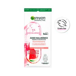 Ampolla en Mascarilla de Tela Garnier con Ácido Hialurónico y Sandía