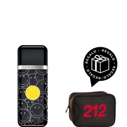 EDP Carolina Herrera 212 VIP Black Smiley x 100 ml + Bolso de Tocador Carolina Herrera Regalo por Compra