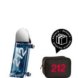 EDT Carolina Herrera 212 Heroes x 150 ml + Bolso de Tocador Carolina Herrera Regalo por Compra