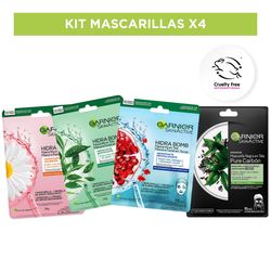 Kit Mascarillas Spa en Casa: 4 Mascarillas en Tela