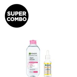 Rutina Básica Garnier: Agua Micelar Clásica + Sérum Vitamina C